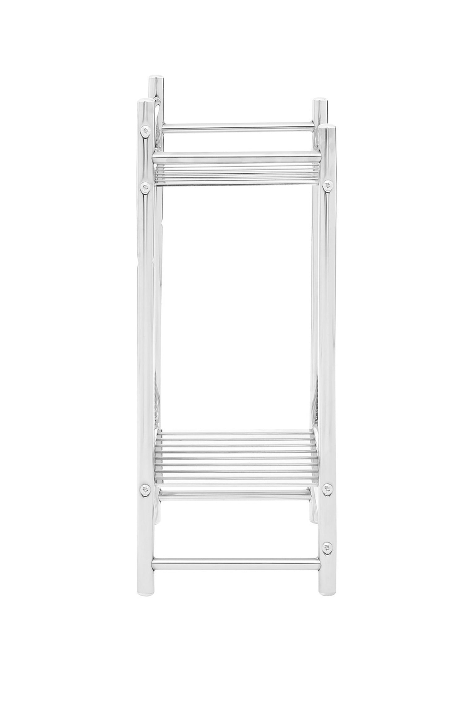 2 Tier Wall Mount Towel Shelves - Clear - 4