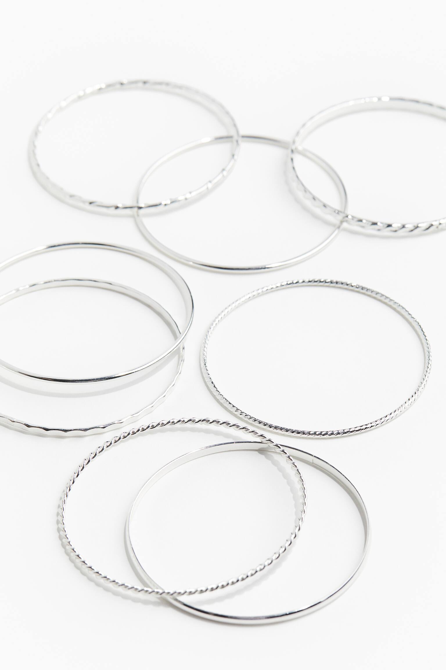 8-pack Bangles - Silver colour/Gold colour - 2