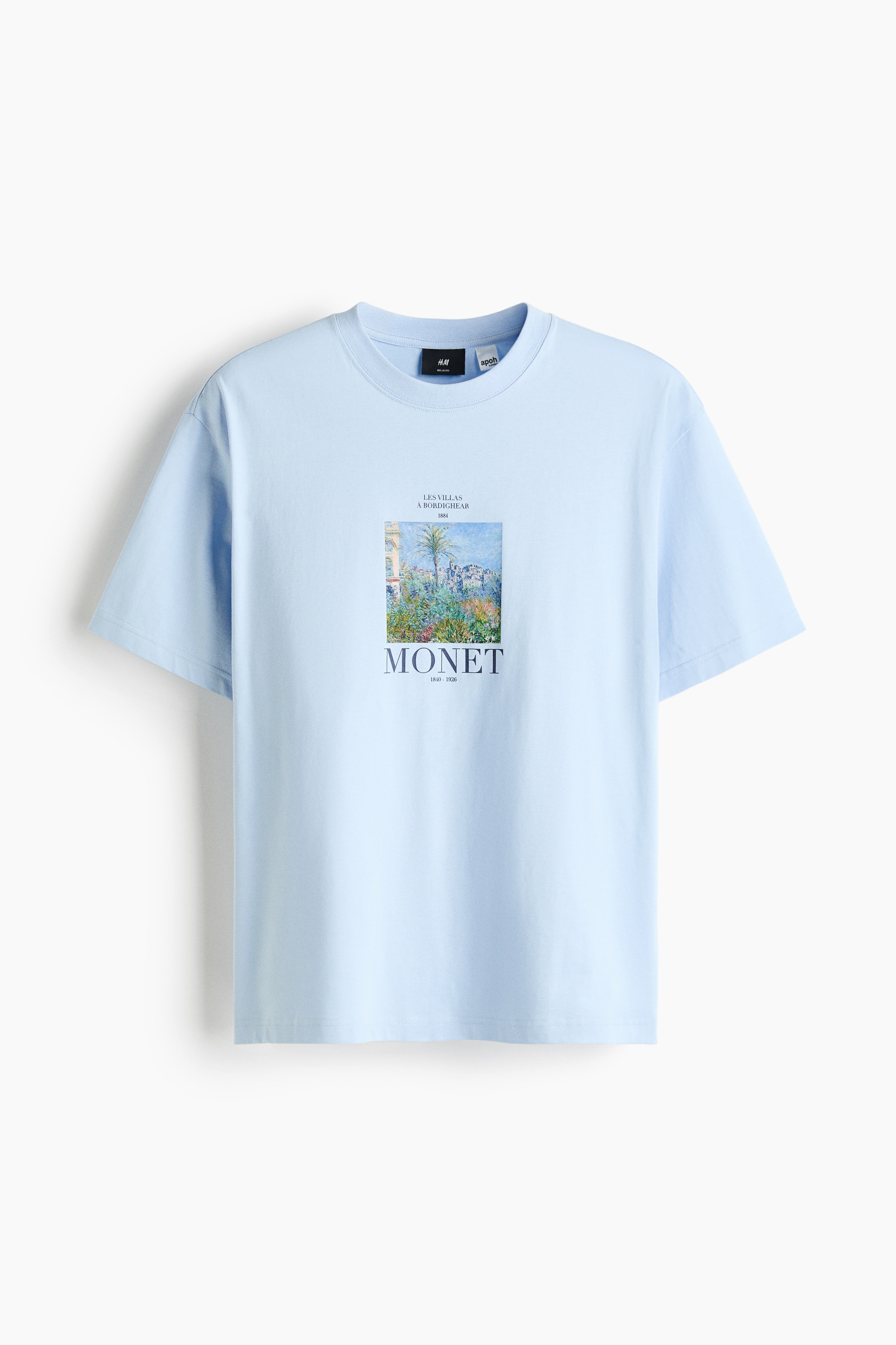 T-shirt Loose Fit - Bleu clair/Monet/Blanc/Monet/Blanc/Kodak/Vert foncé/Henri Matisse/Blanc/University of Michigan/Gris foncé/Nirvana/Blanc/Smiley® Originals/Blanc/Keith Haring/Blanc/Oasis/Blanc/The Rolling Stones/Noir/Scarface/Noir/2pac/Blanc/Claude Monet/Marron/Van Gogh