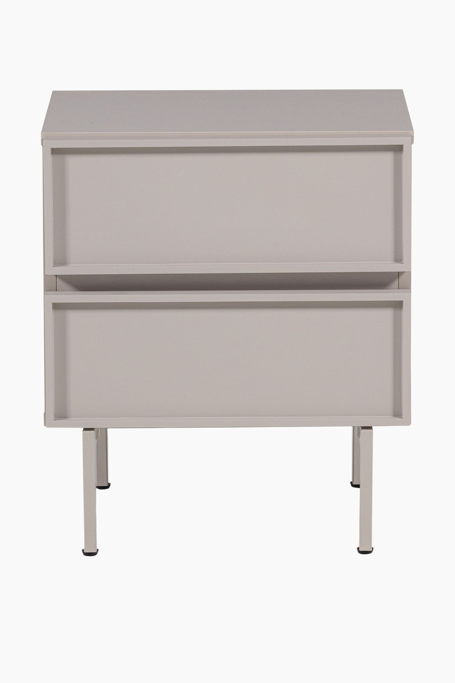 Tours Commode/table De Nuit Avec 2 Tiroirs - Beige - 5