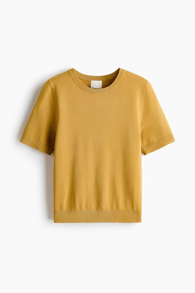 Fine-knit top - Yellow/Black/Grey marl/Lilac/Navy blue/Pale yellow/Greige marl/Cream/Dark mole/Cream - 1