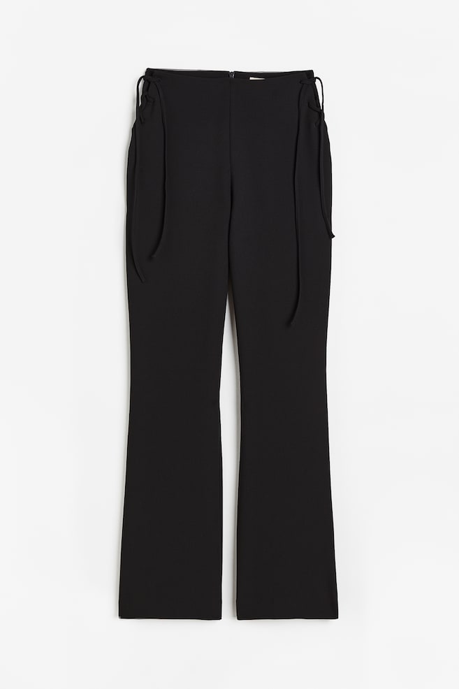 Pantalon avec laçage - Noir - 1
