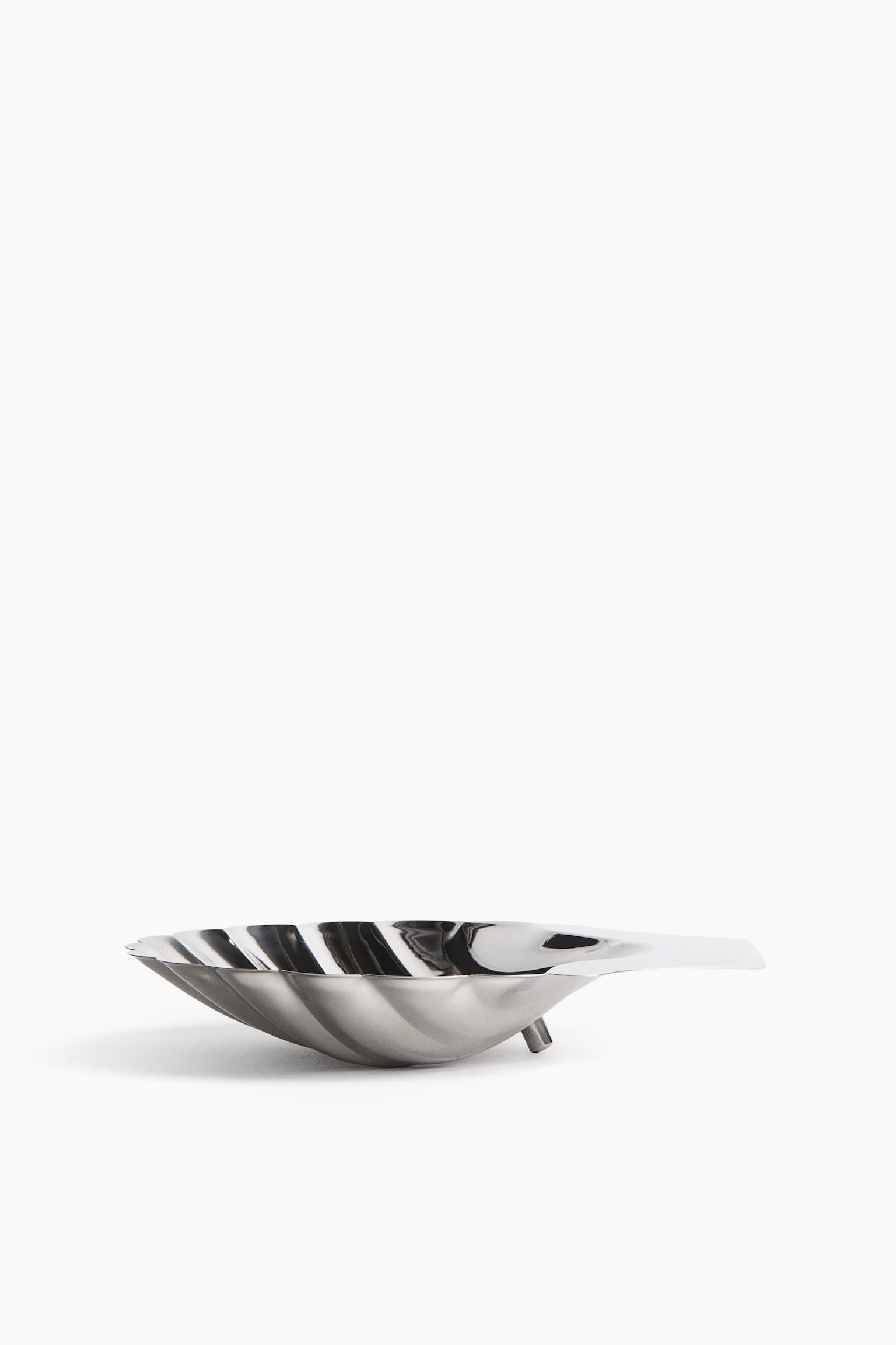 Seashell-shaped serving bowl - Silver-coloured - 3