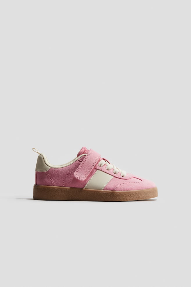 Sneakers - Pink/white/Light pink/white/Dark plum red/color-block - 1