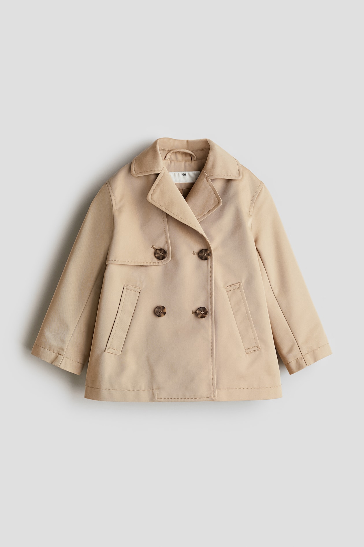 Short Trench Coat Beige Kids H&M US