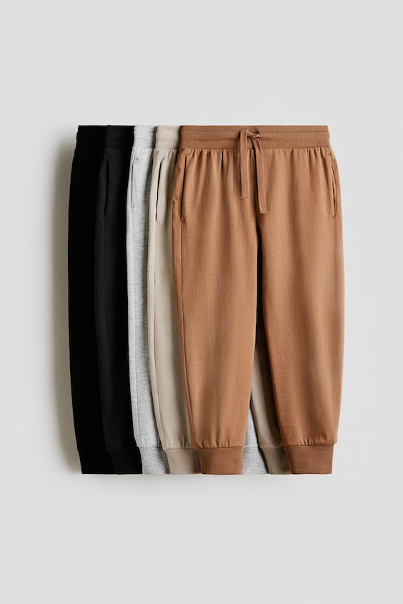 Детские брюки H&M 5-pack Cotton Jersey Joggers
