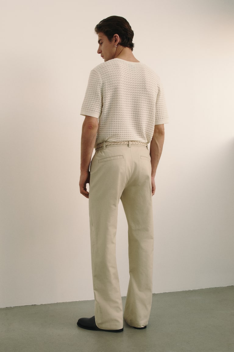 Pantaloni eleganti in misto lino Relaxed Fit