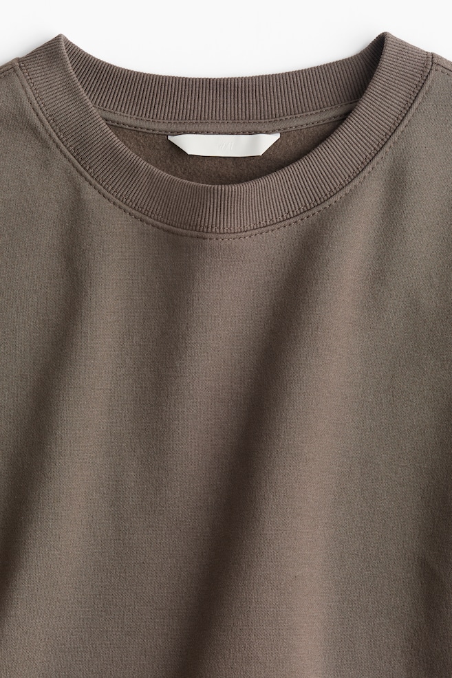 Oversized sweatshirt - Dark greige/Navy blue/Black/Dark red/Light grey marl/Light turquoise - 3