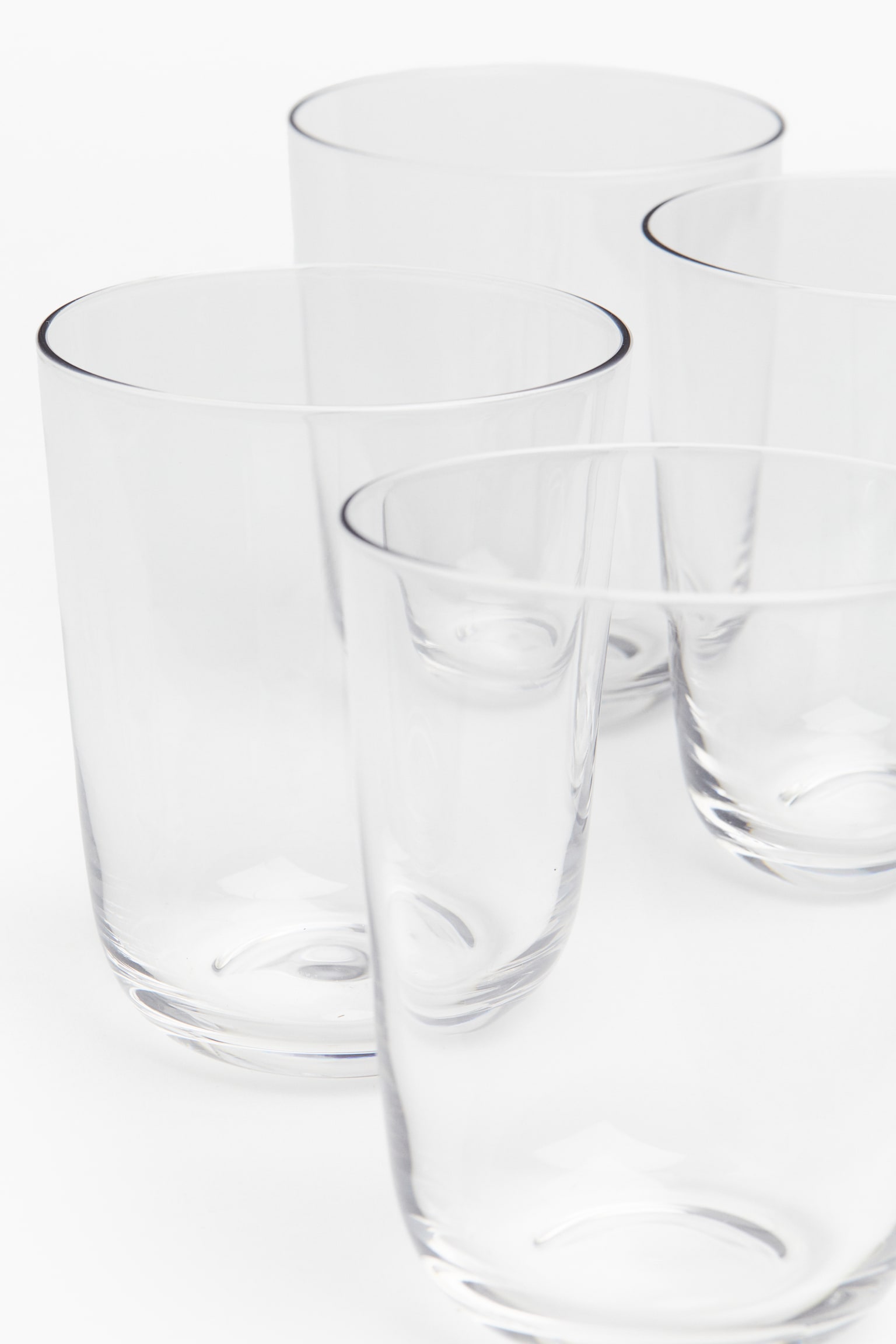 4-pack drinking glasses - Transparent/Grey - 2