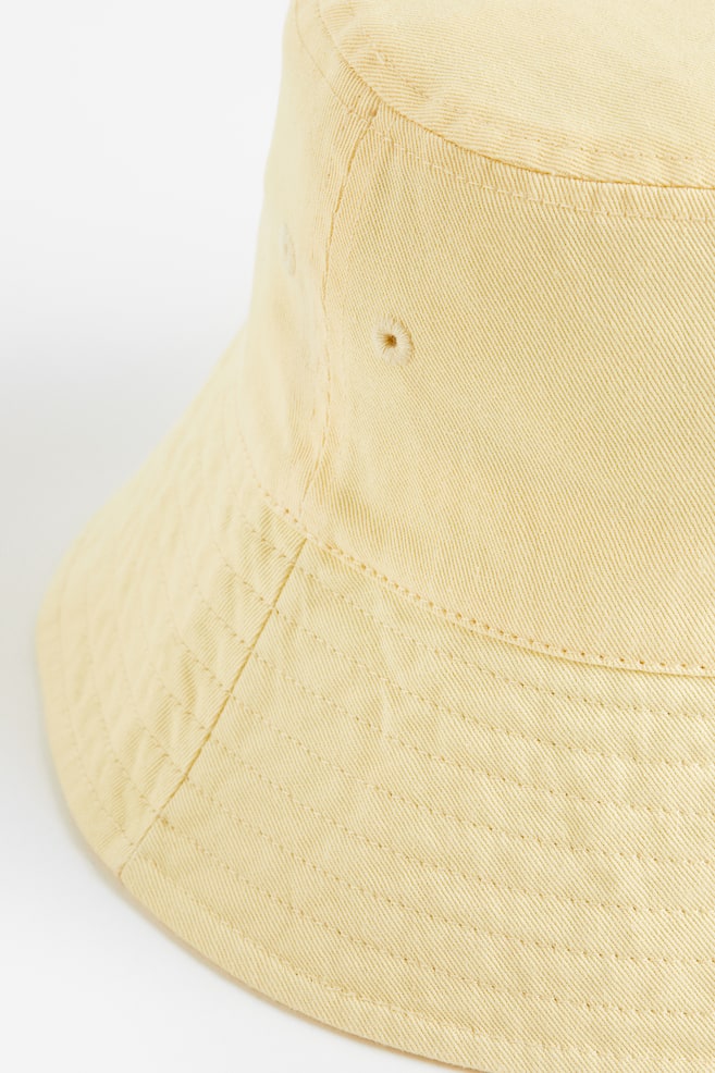 Bucket hat - Light yellow/Black - 2