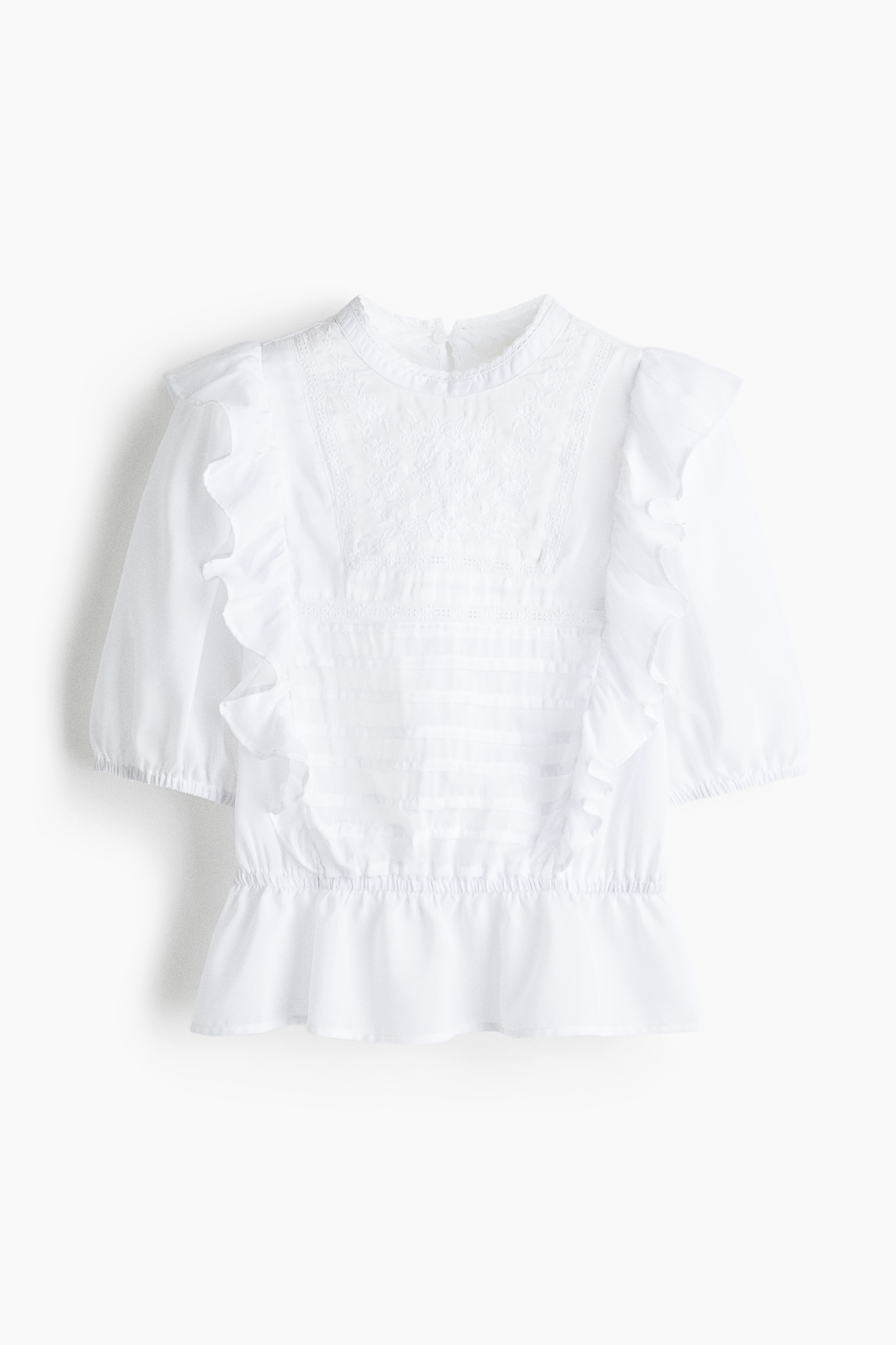 Embroidered blouse - White