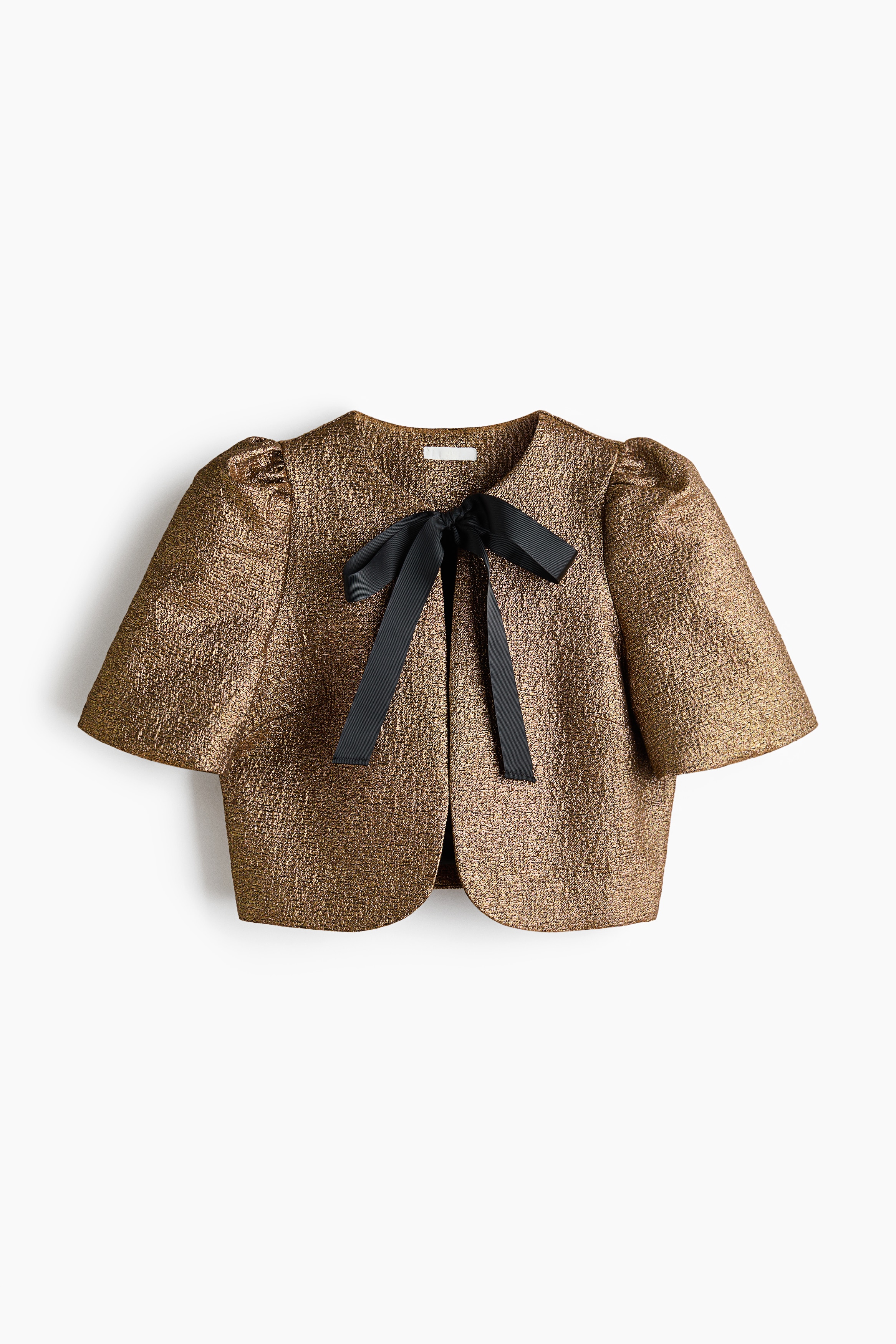 公主袖上衣 - 金色/黑色/海軍藍