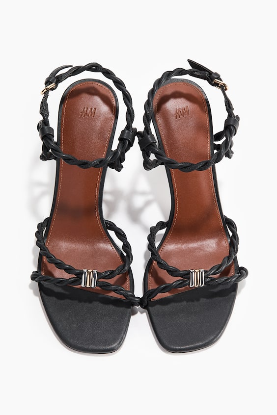 Женские сандалии H&M Heeled Strappy Sandals
