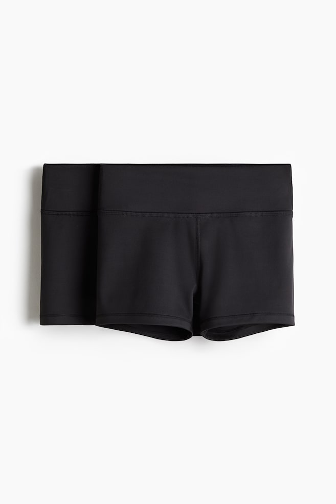2-Pack Short Sports Bike Shorts with DryMove™ - Black/Black - 1