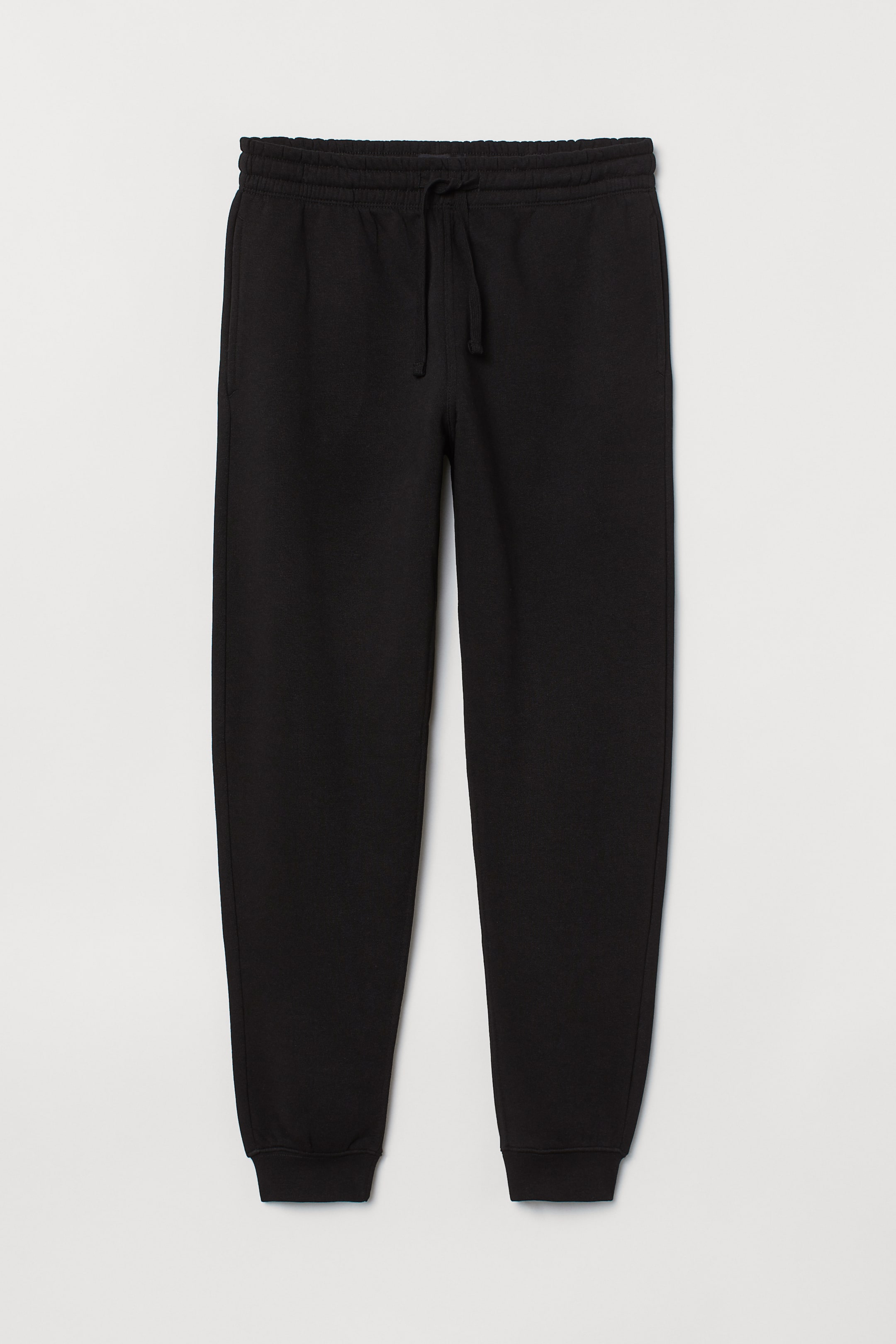 Sweatpants Regular Fit - Regular waist - Long - Black - Men | H&M GB