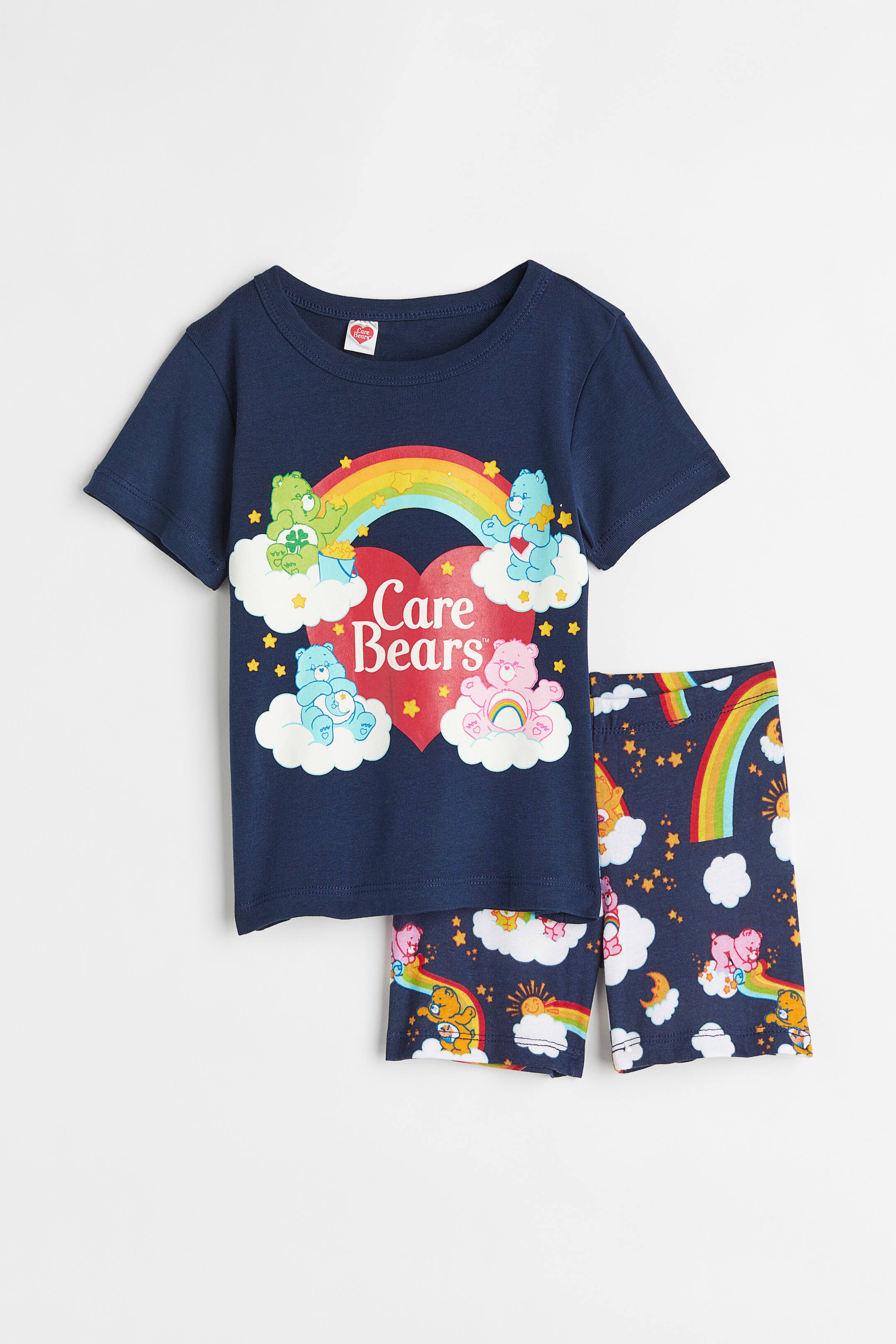查看大圖: 棉質睡衣套裝 - 深藍色/Care Bears - Kids | H&M 1