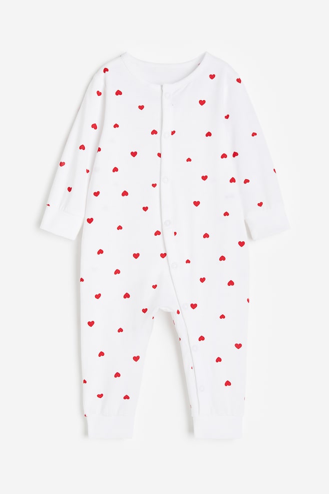 Pyjama à motif - Blanc/cœurs/Rouge/motif - 1