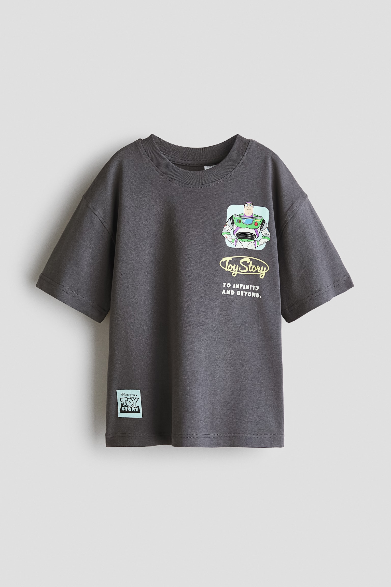 Oversized Printed T-Shirt - Dark gray/Toy Story/Light green/Minions/Dark gray/Marvel Comics/White/Pokémon - 1