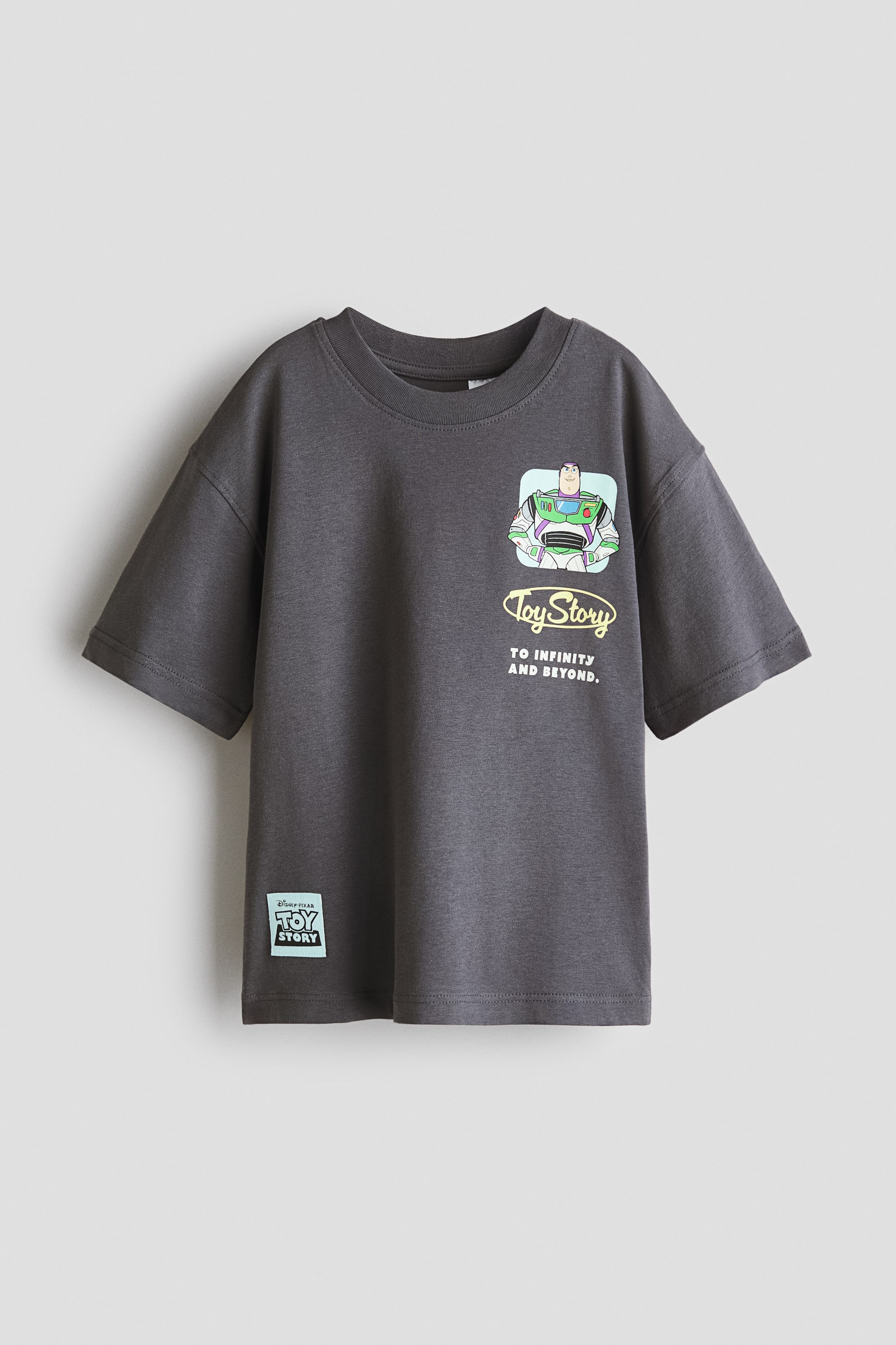 Visualizza l'immagine ingrandita: T-shirt oversize con stampa - Dark grey/Toy Story - BAMBINO | H&M CH 1