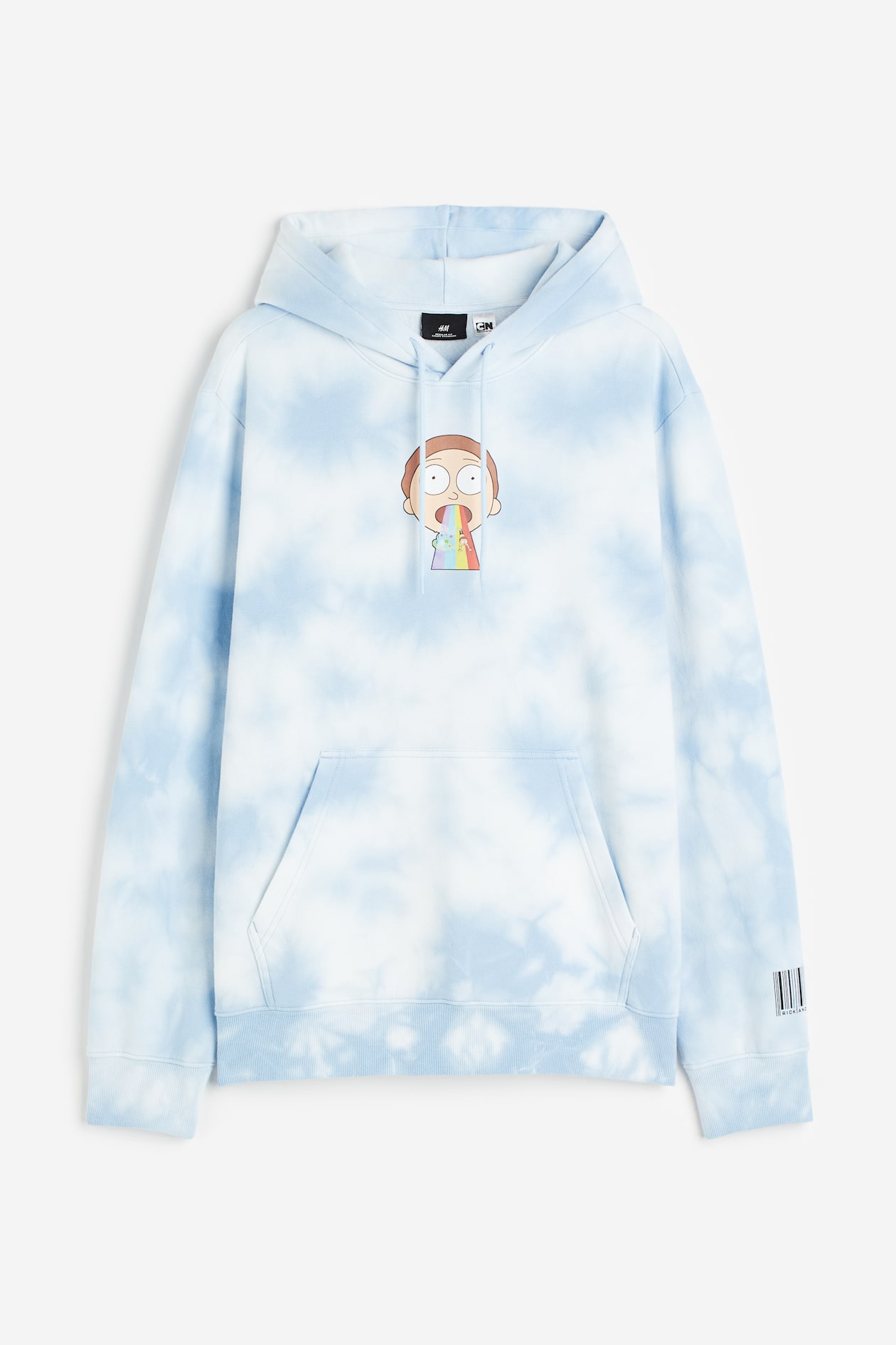 Regular Fit Hoodie Light blue/Rick and Morty Men H&M IN