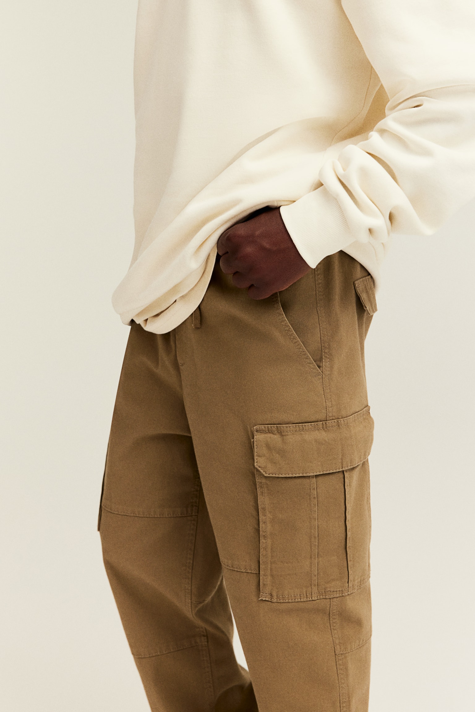 Cargo trousers - Dark beige/Dark grey/Dark khaki green/Black - 5