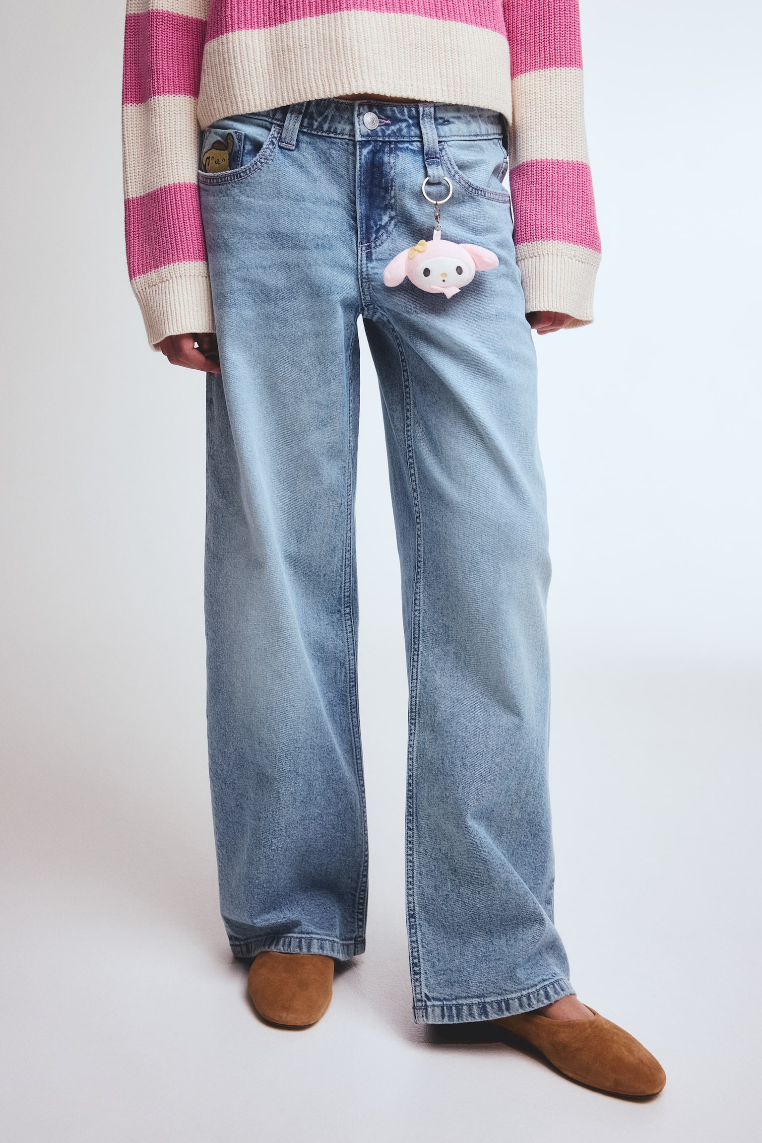 Loose Fit Jeans - Denim blue/My Melody/Light denim blue/Hello Kitty - 3