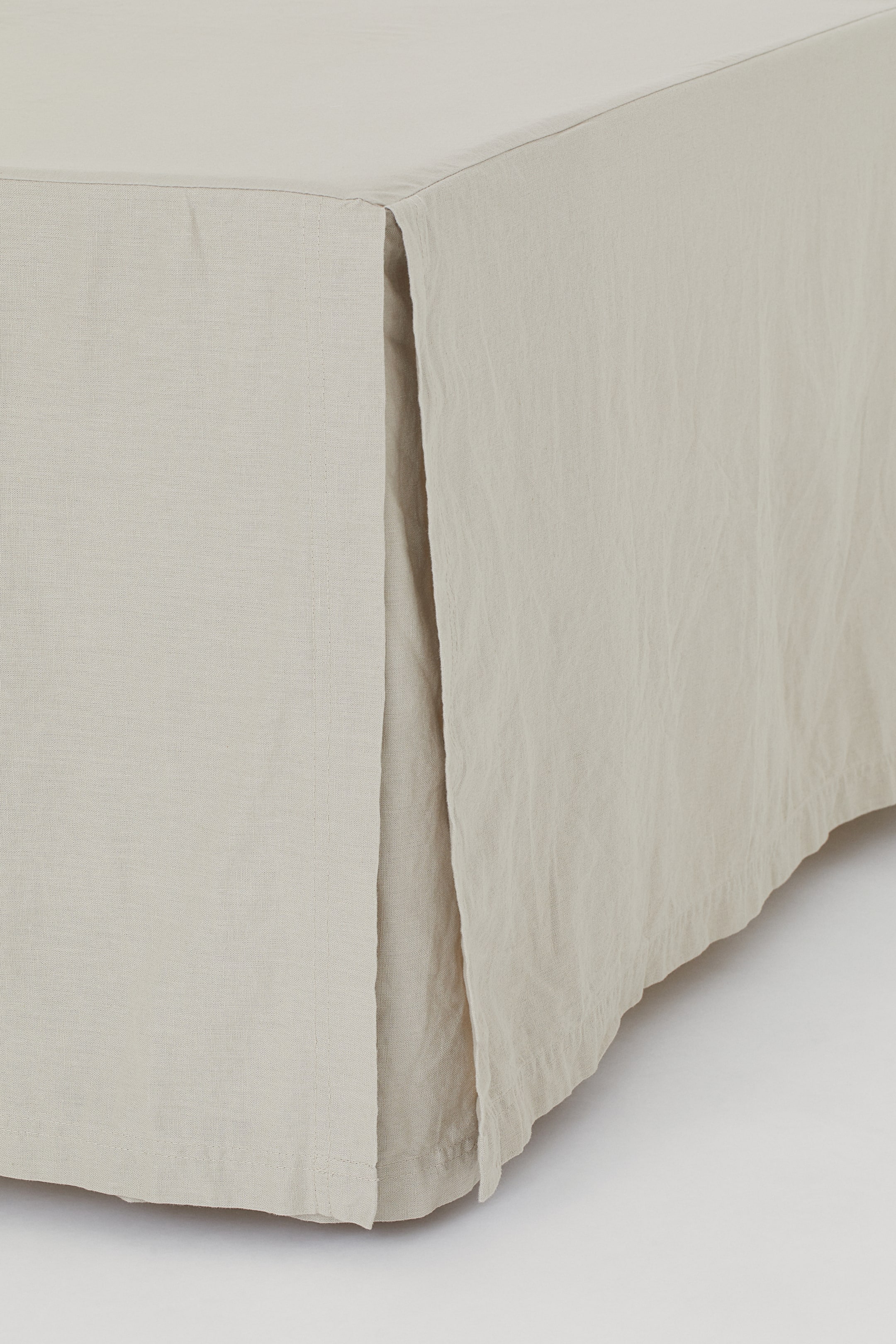 View larger image: Linen-blend Bedskirt - Beige - Home All | H&M US 1