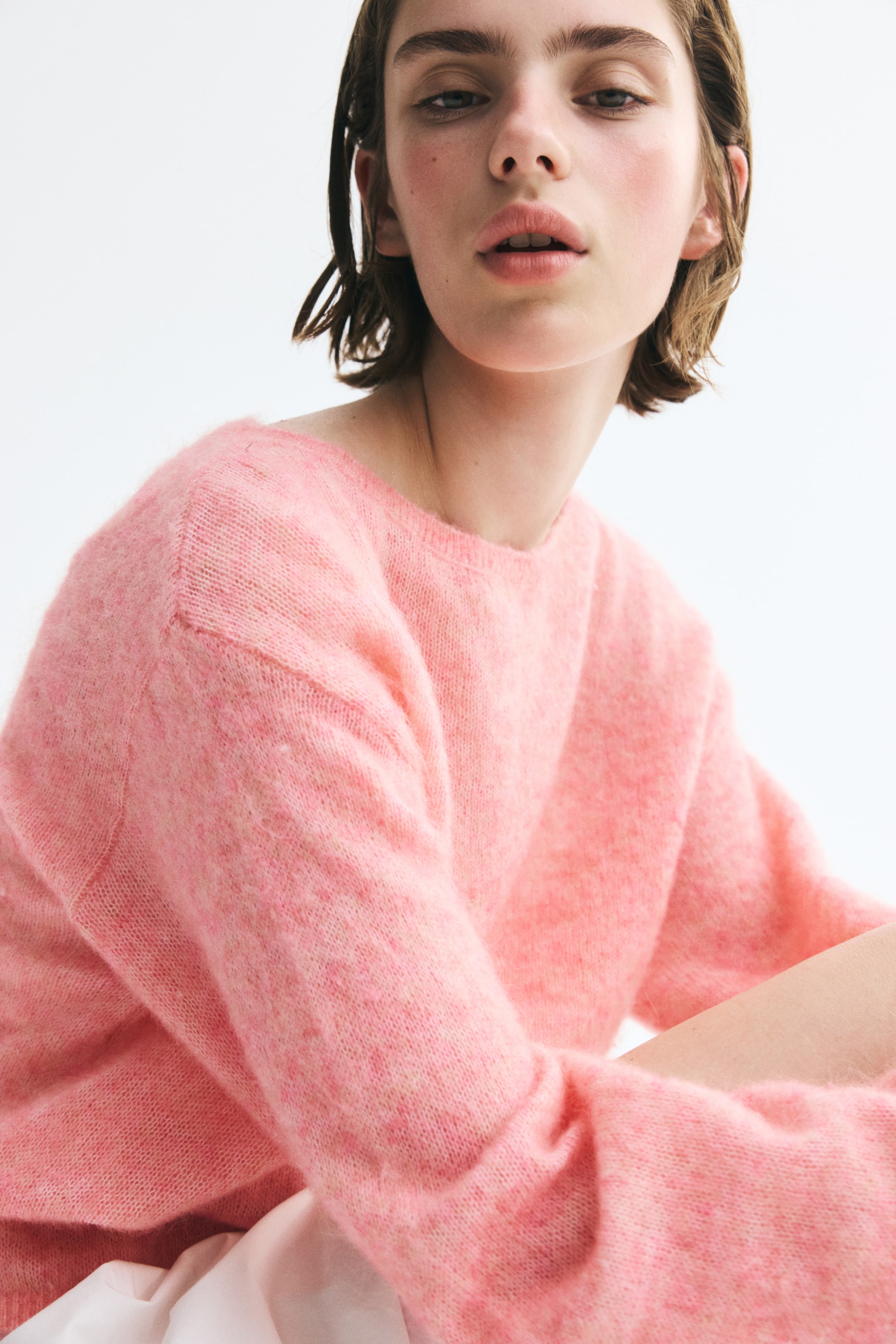 Boat-Neck Fine-Knit Sweater