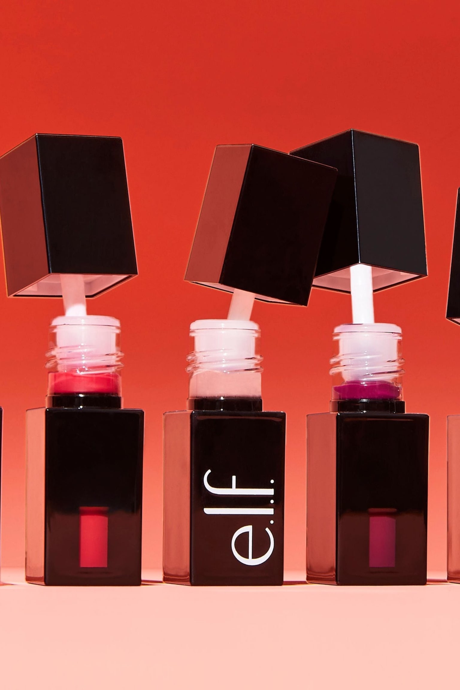 Glossy Lip Stain - Coral Cutie/Berry Queen/Polished Peach/Power Mauve/Pinkies Up/Rosé Rizzin’/Fuchsia Fantasy - 8