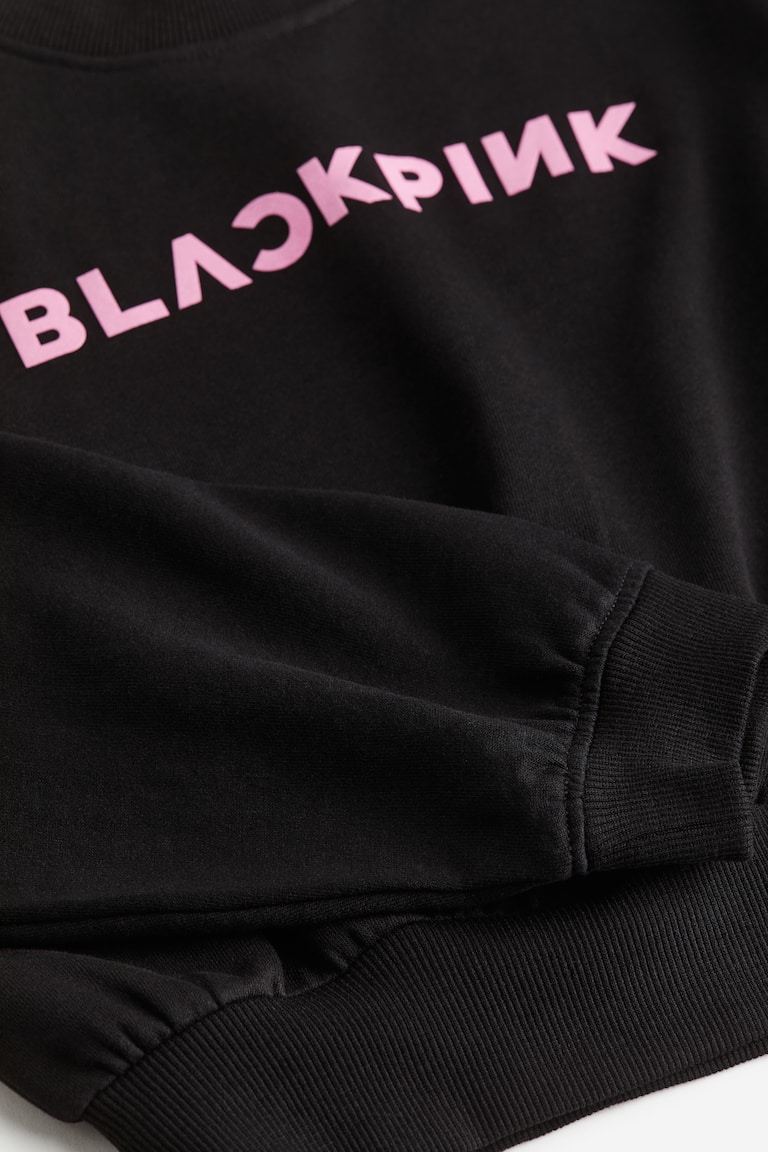 Black/Blackpink Oversized Sweatshirt for kids H&M CA