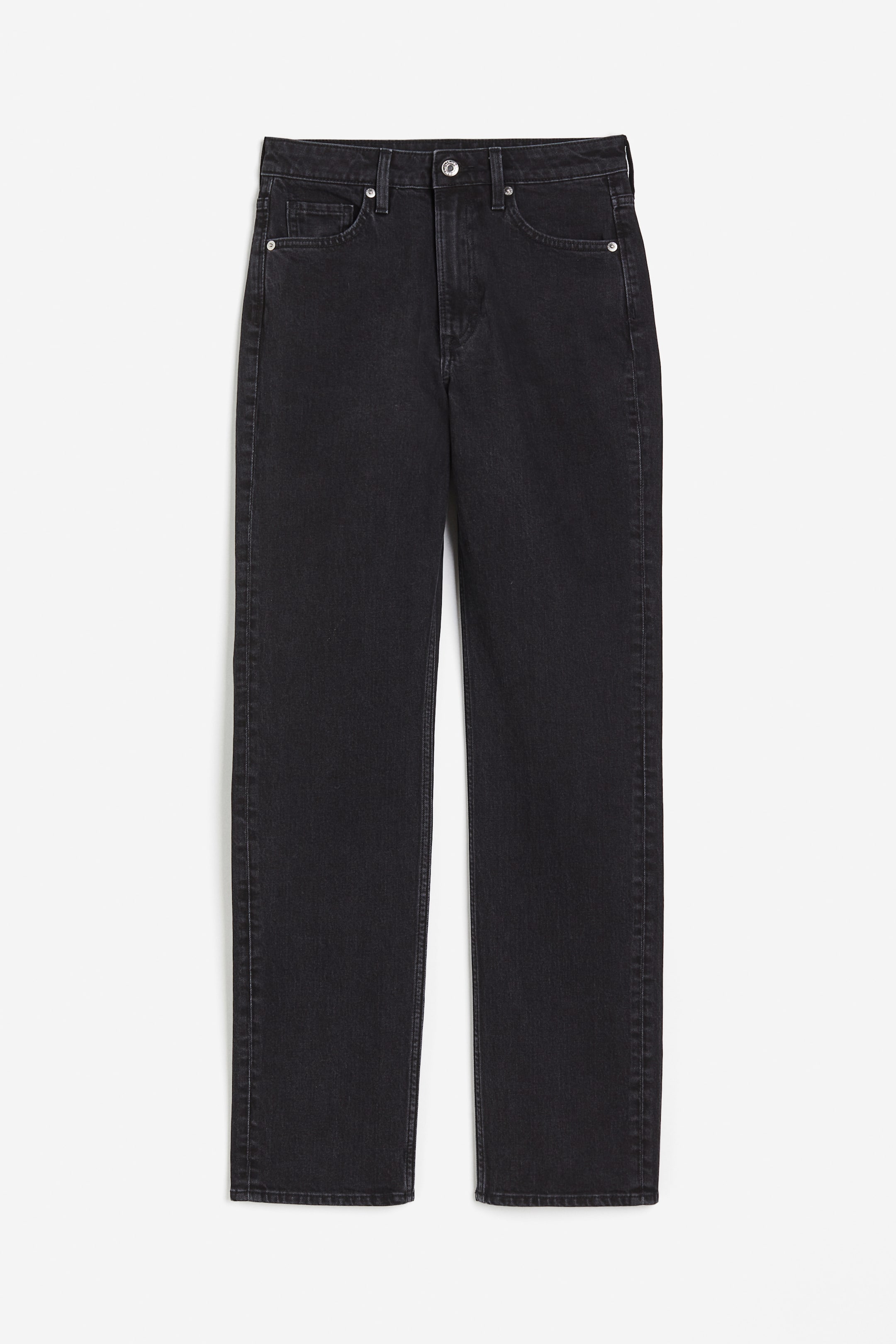 Slim Straight High Jeans - Black - Ladies | H&M GB 6