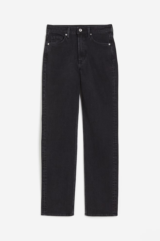 Slim Straight High Jeans - Sort/Lys denimblå/Denimblå/Grå/Beige/Sart denimblå - 2