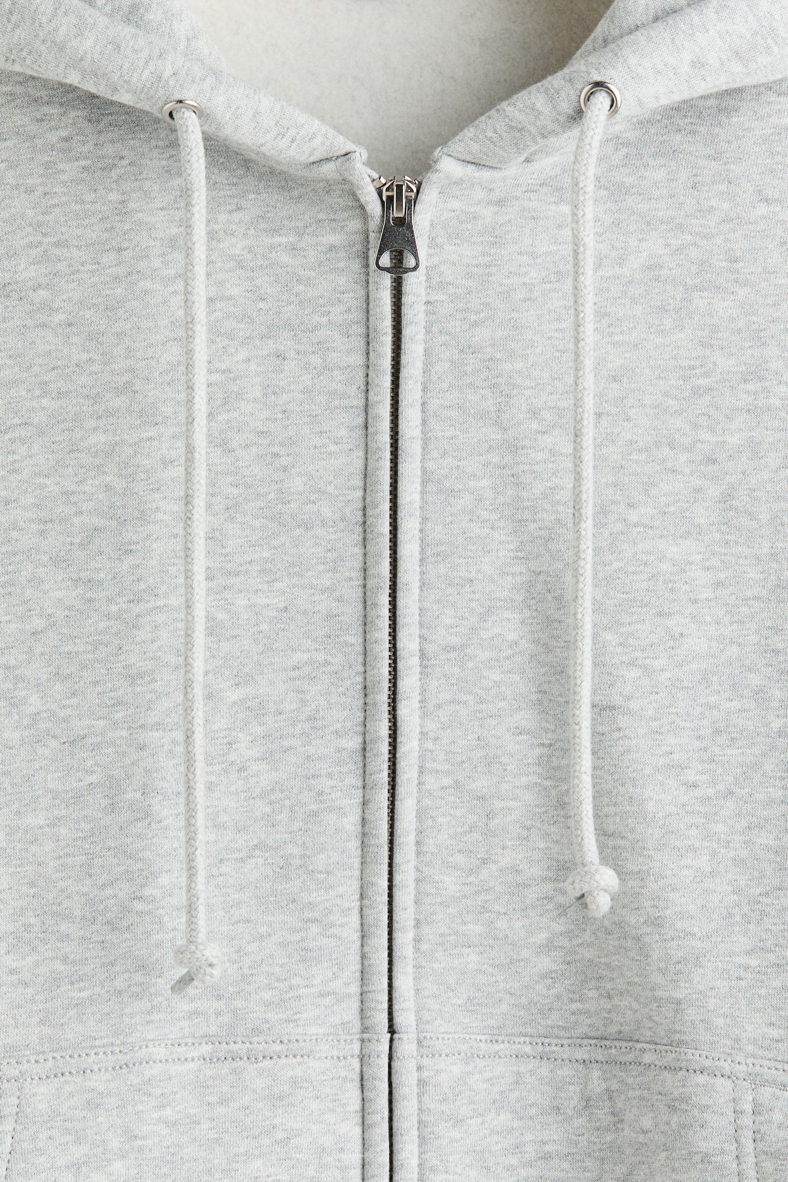 오버사이즈핏 집업 후디 - Light grey marl/블랙/다크 베이지/버건디/네이비 블루 - 4