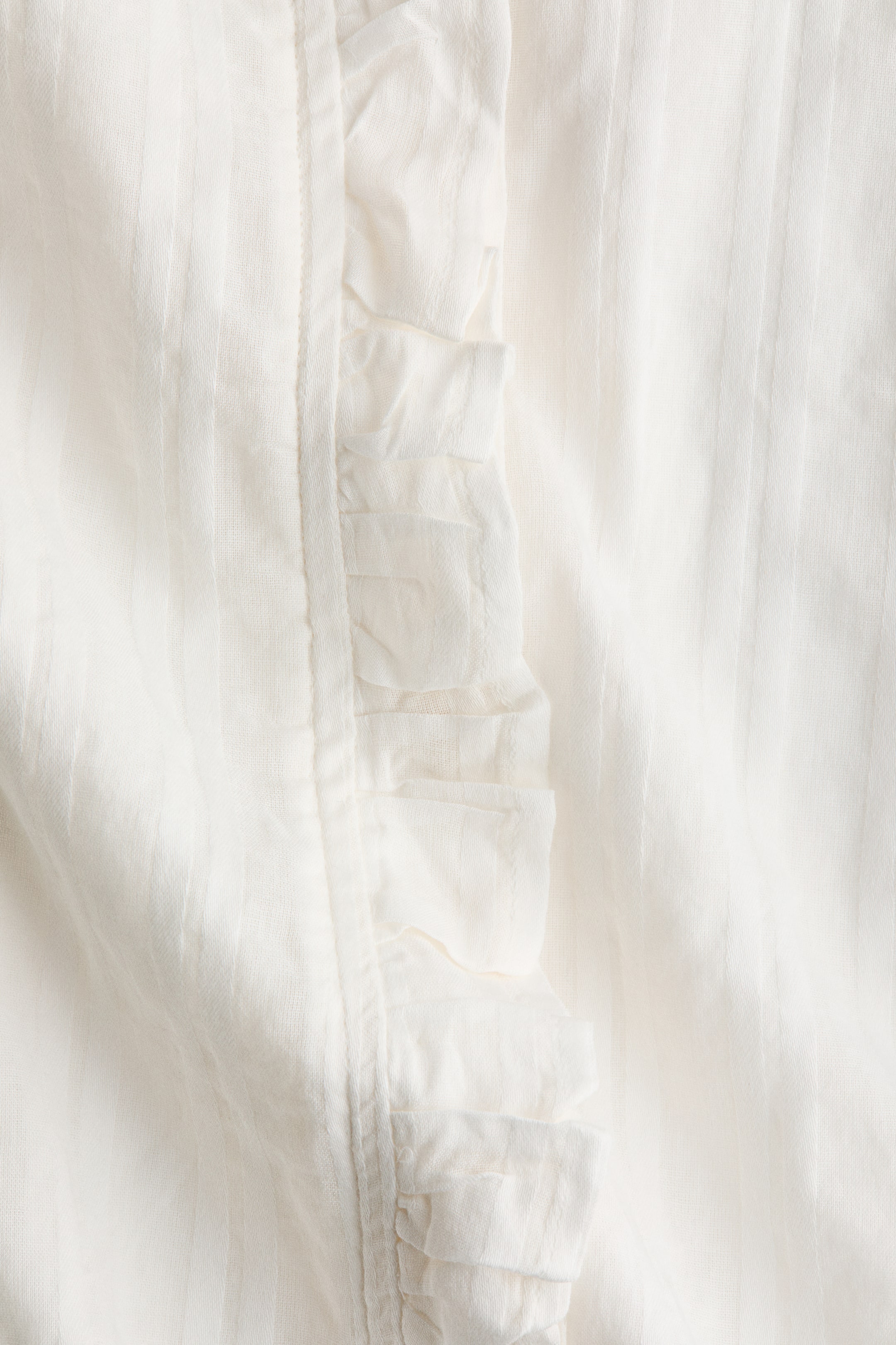 Blouse volantée en coton