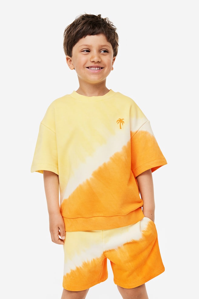 2-piece sweatshirt set - Bright orange/Tie-dye/Dark blue/Ohio - 2