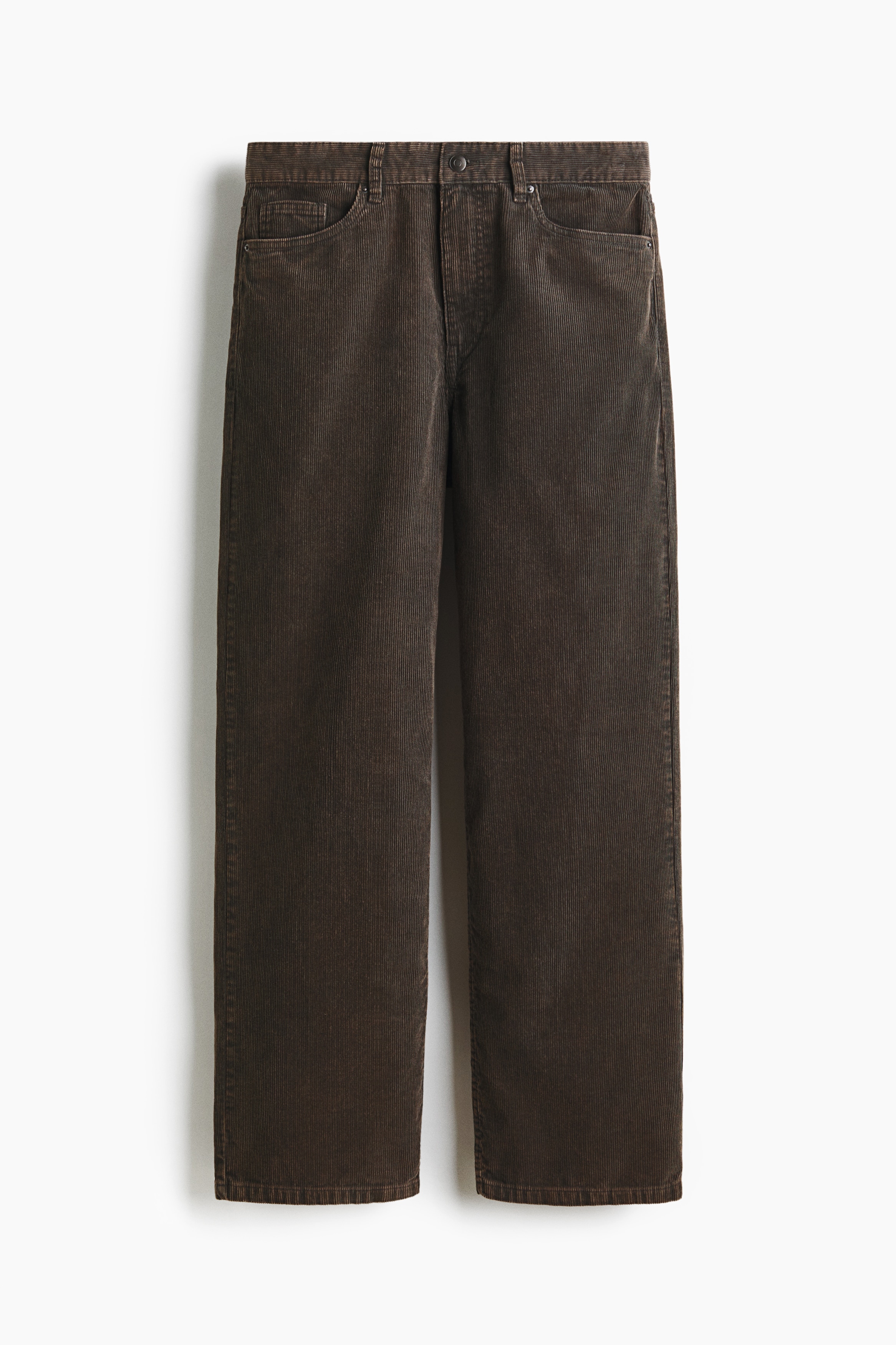 Relaxed Fit Corduroy trousers - Dark grey/Denim black