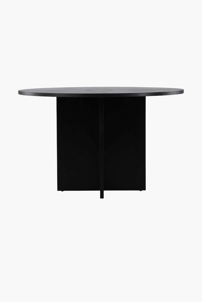 Strada Table À Manger Rectangulaire - Mdf, Noir/Mdf, Blanchi - 1