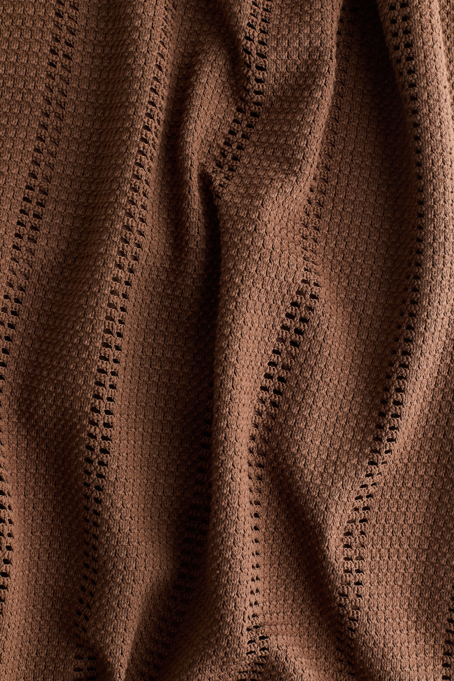 Váy dệt kim vân nổi - Màu nâu/Màu đen - 3