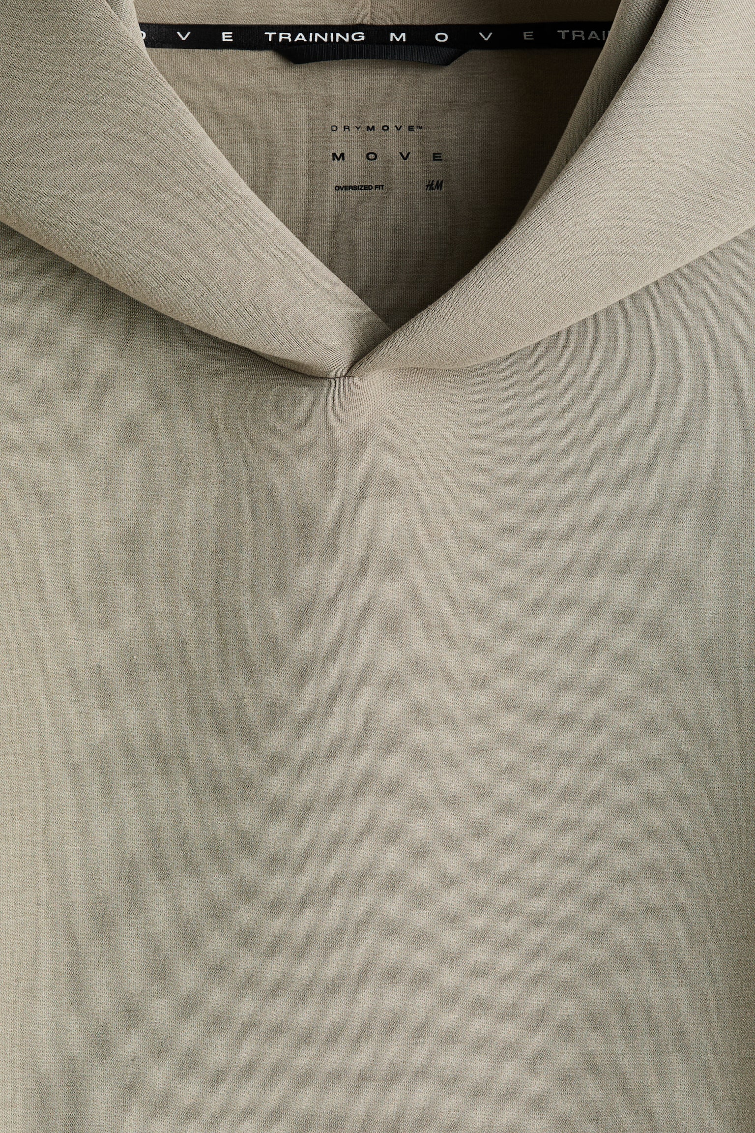 Oversized Fit Sports hoodie with DryMove™ - Beige/Black/Dark brown - 7