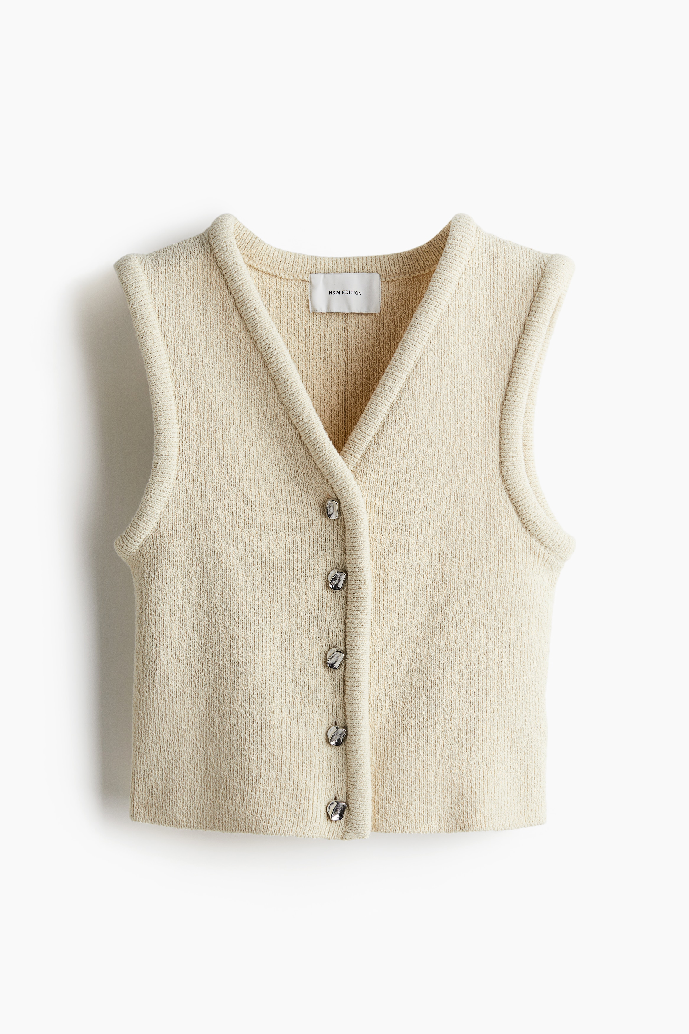 Gilet in maglia - Beige chiaro