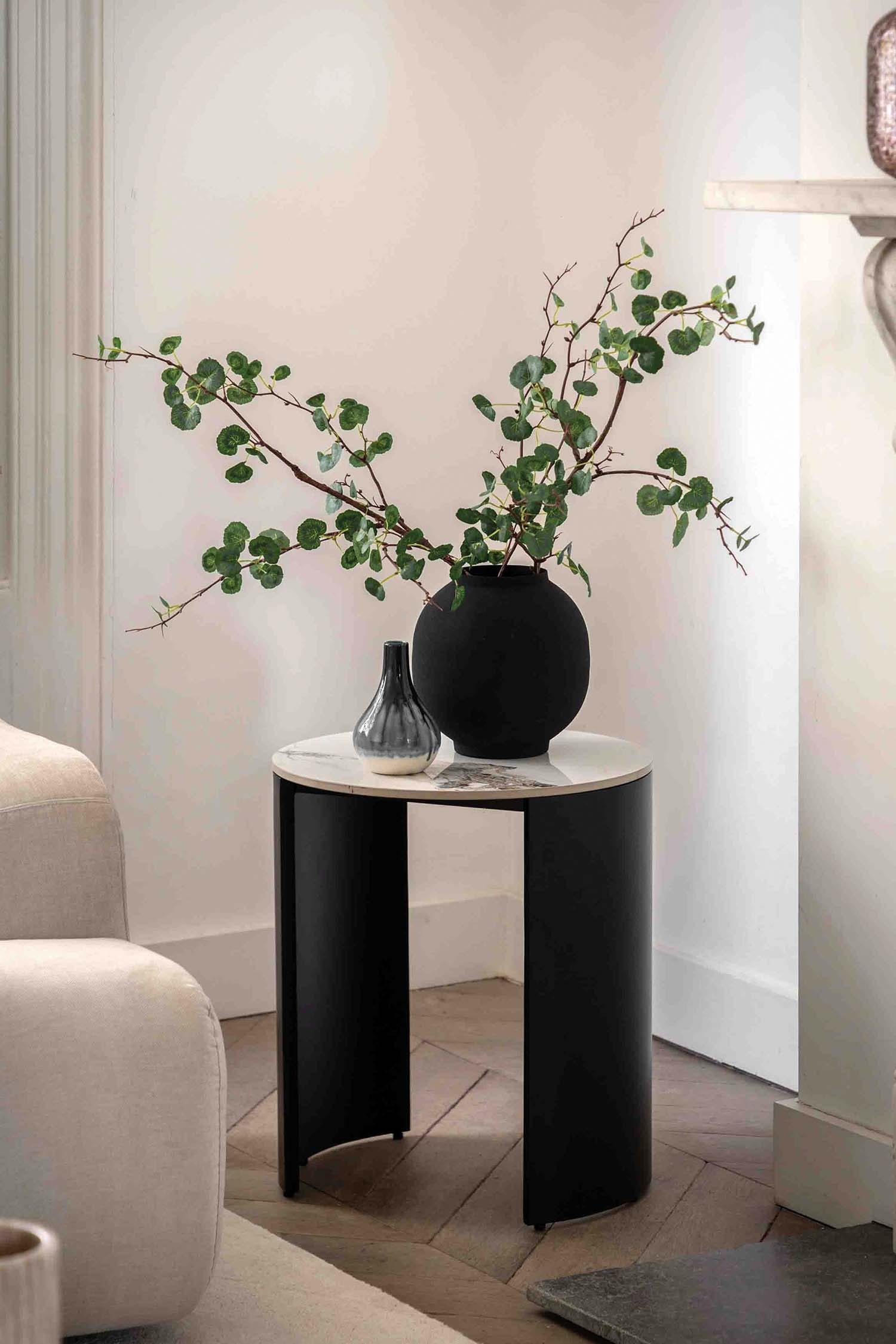 Iron Side Table - Black