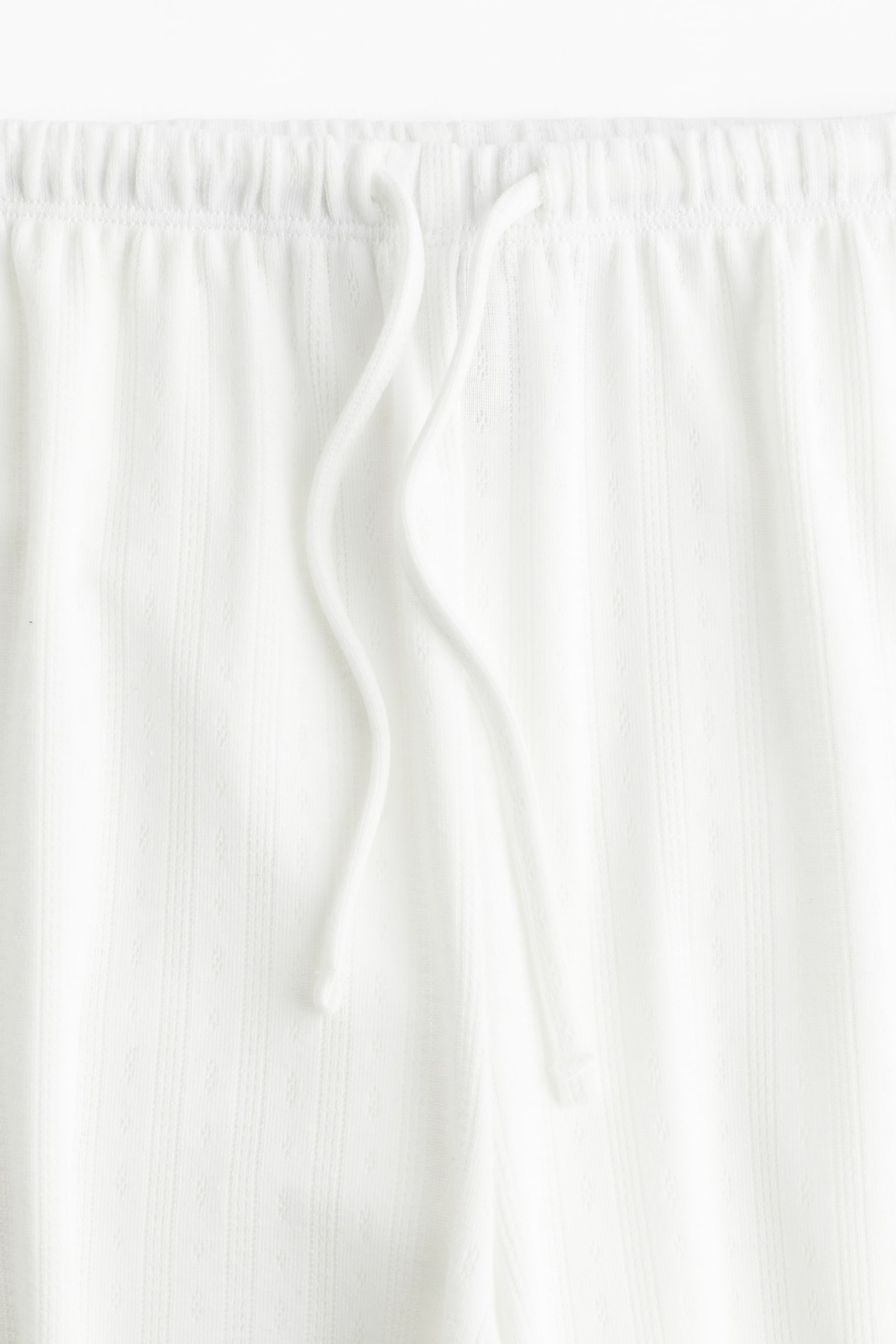 Женские брюки H&M Wide-Leg Drawstring, цвет: Кремовый — фото 2