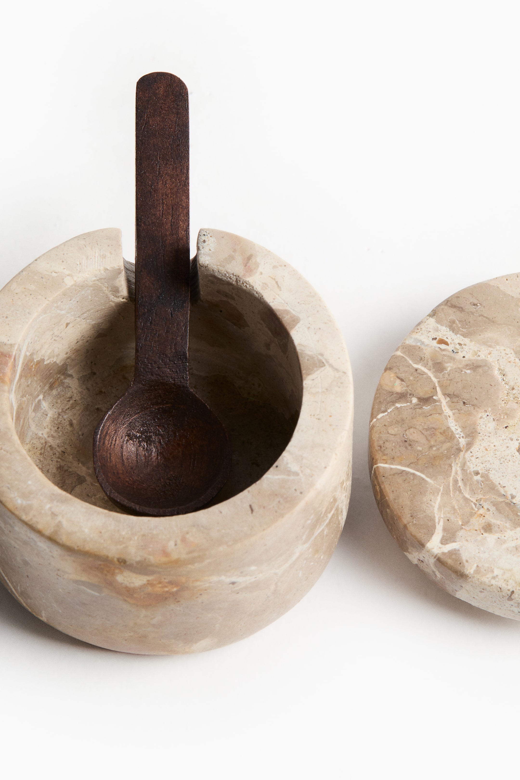 View larger image: Marble salt jar - Beige/Marbled - Home All | H&M GB 2