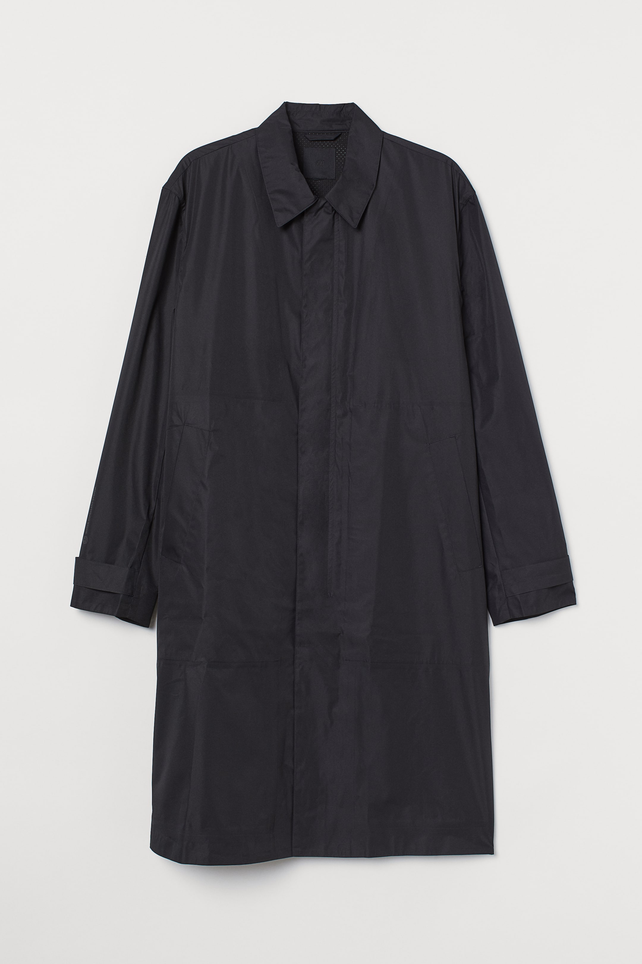 Water-repellent car coat - Long sleeve - Black - Men | H&M GB