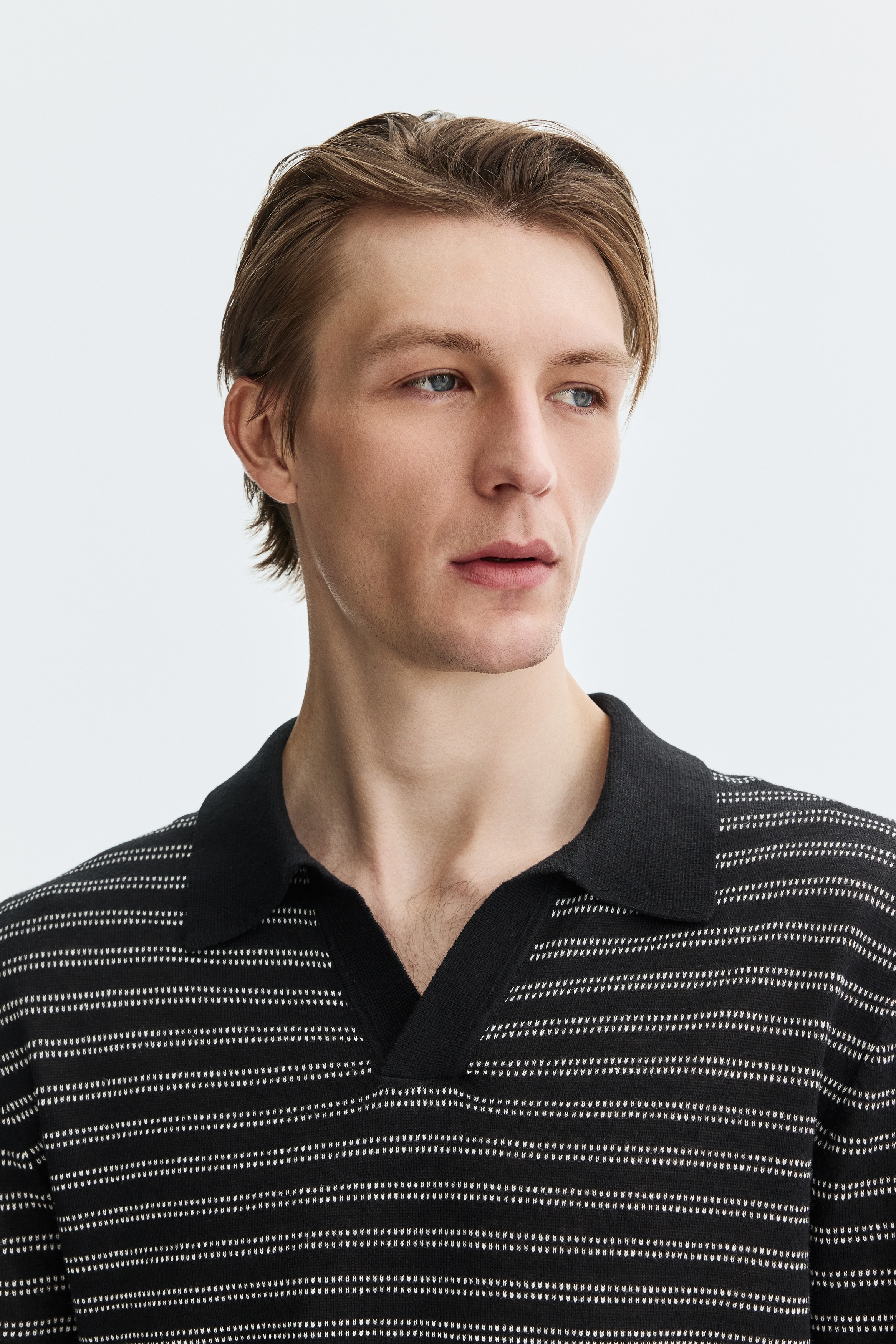 Regular Fit Linen-blend polo shirt