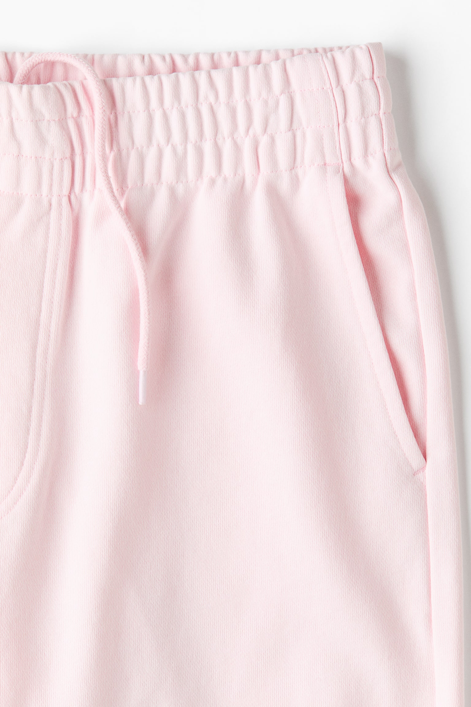 Мужские брюки H&M Relaxed-Fit Cotton Sweatpants, цвет: Светлый розовый — фото 8