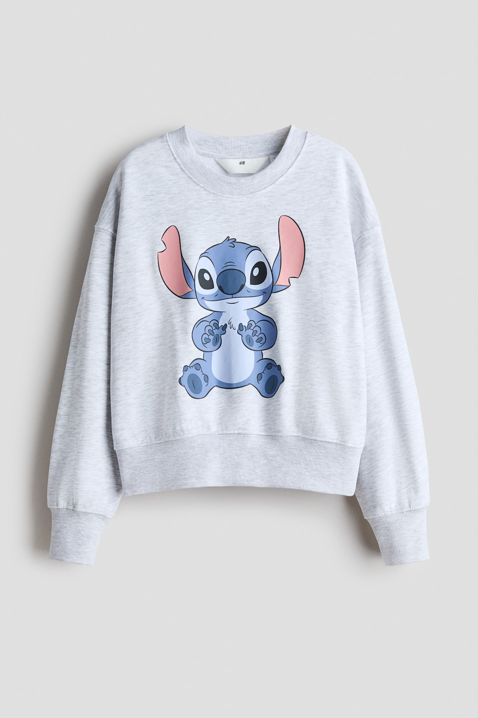 Свитшот H&M Oversized Printed, цвет: Серый — фото 1