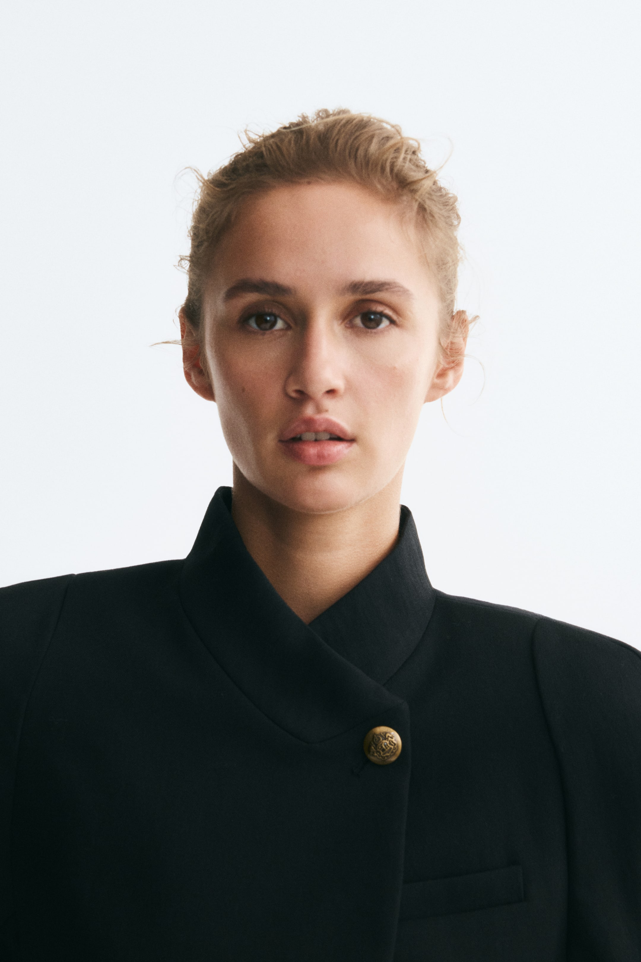 Jacket with Shoulder Pads