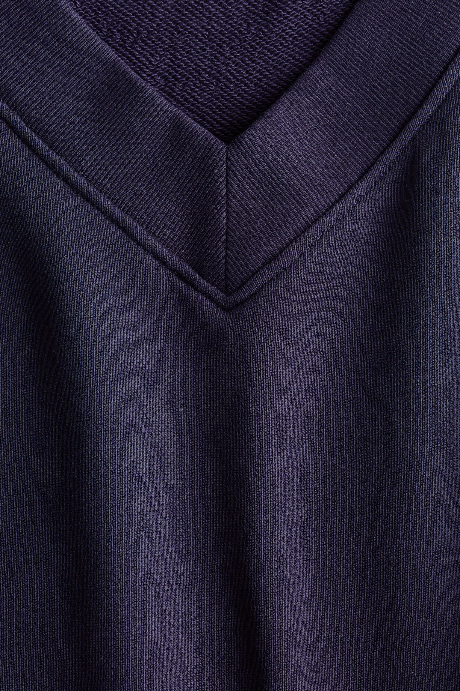 V-neck sweatshirt - Navy blue/Dusty pink/Light grey marl - 7