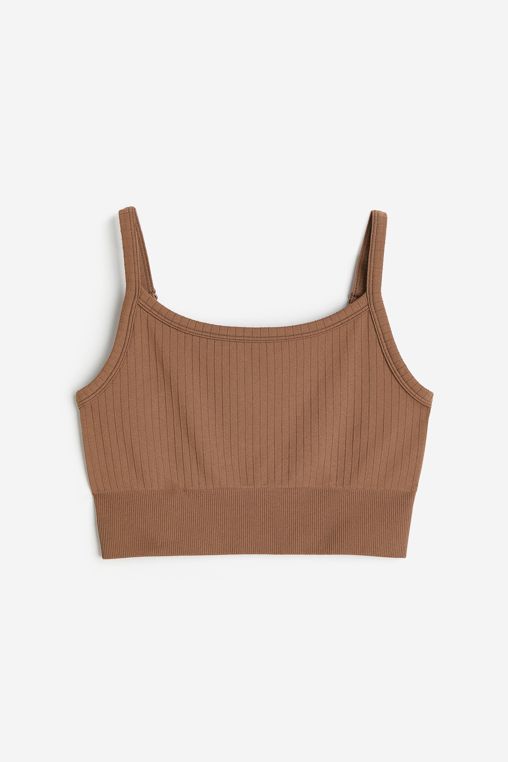 View larger image: DryMove™ Light Support Sports bra - Light brown - Ladies | H&M 1